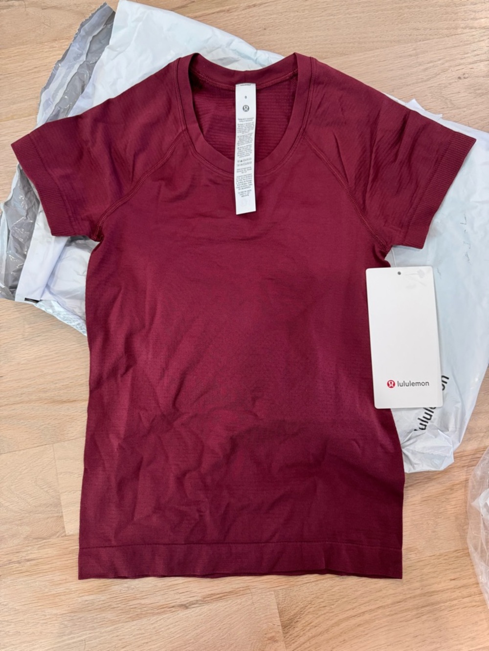 lululemon athletica Short Sleeve Tee - Burgundy